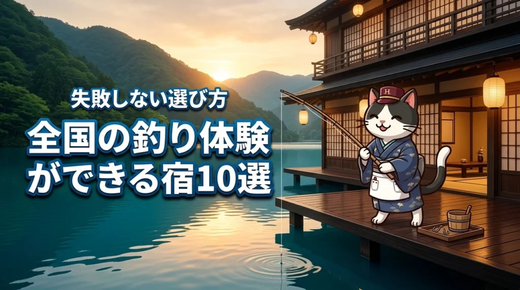 【全国】釣り体験が人気の宿と旅館10選！初心者や子連れでも失敗しない選び方