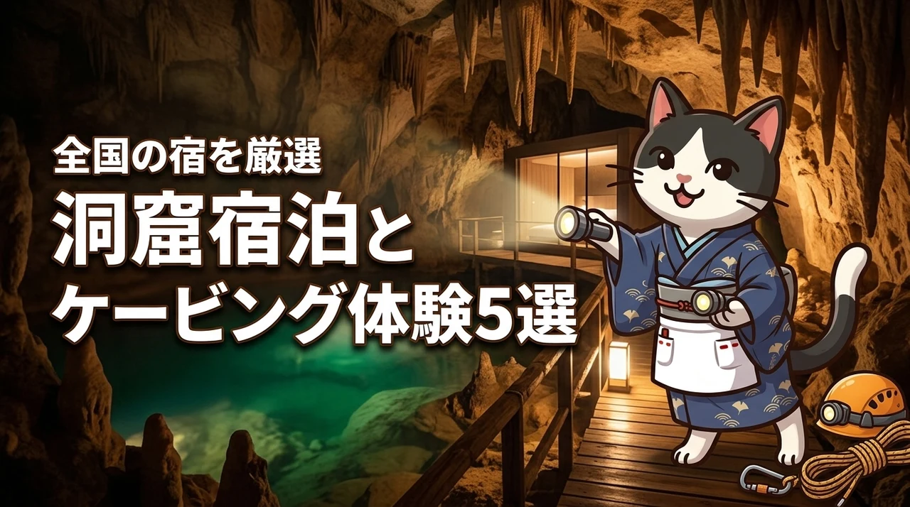 全国の洞窟がある旅館やホテルを厳選!ケービング体験付き宿泊プランのメリット5つ