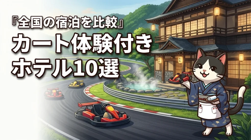 全国のカートレース体験付き宿泊プラン！おすすめホテル旅館10選で比較