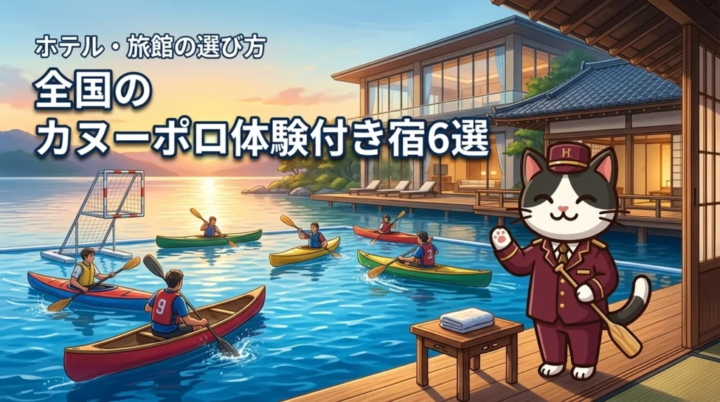 全国のカヌーポロ体験付き宿泊プランがある旅館やホテル6選！選び方も紹介