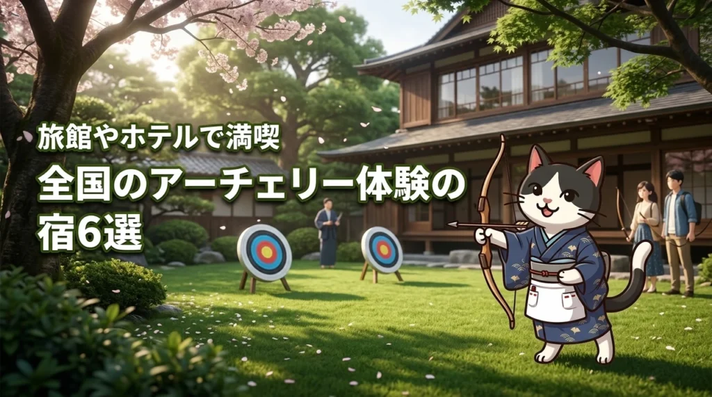 全国にあるアーチェリー体験付きの宿泊プラン厳選6選！旅館やホテルで非日常を満喫