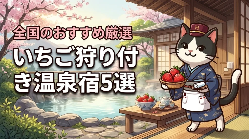 いちご狩り付き宿泊プランで選ぶ温泉旅館・ホテル厳選5選！全国版