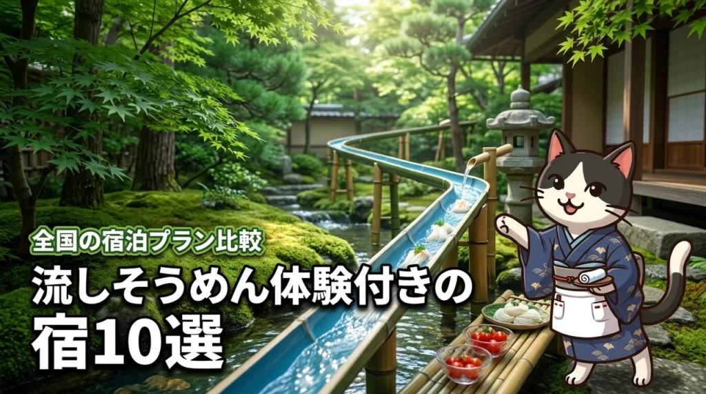 全国の旅館やホテルから厳選！流しそうめん体験付きの夏宿泊プラン10選を徹底比較