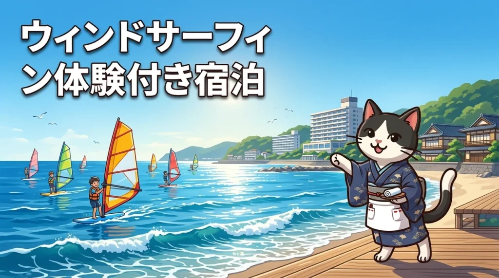 【全国】ウィンドサーフィン体験付き宿泊は小学生の家族旅行に最適！旅館やホテル5選