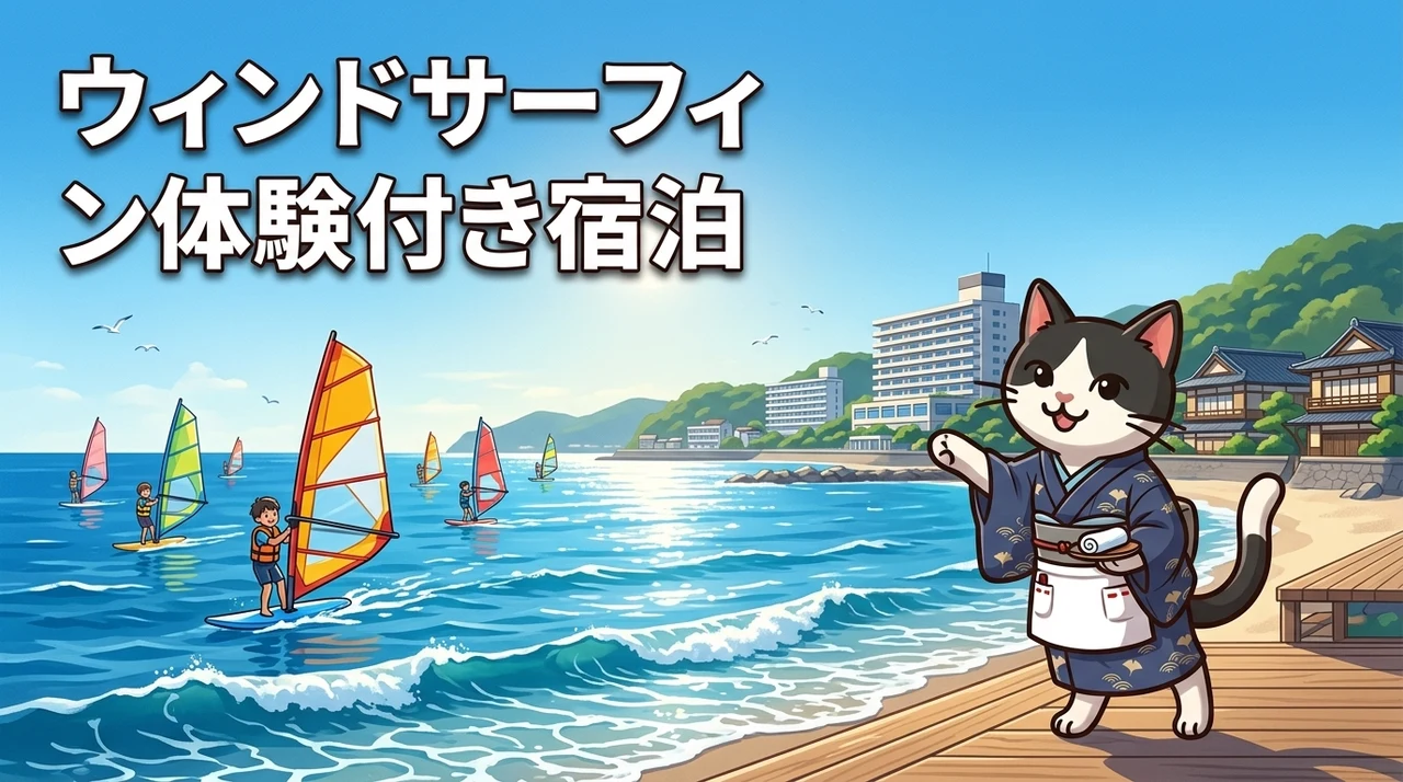 【全国】ウィンドサーフィン体験付き宿泊は小学生の家族旅行に最適！旅館やホテル5選