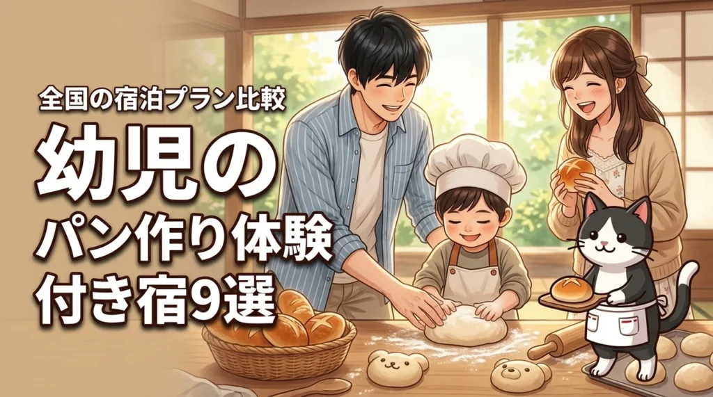 幼児の食育に！パン作り体験付き宿泊プランがある全国の旅館やホテル9選を比較