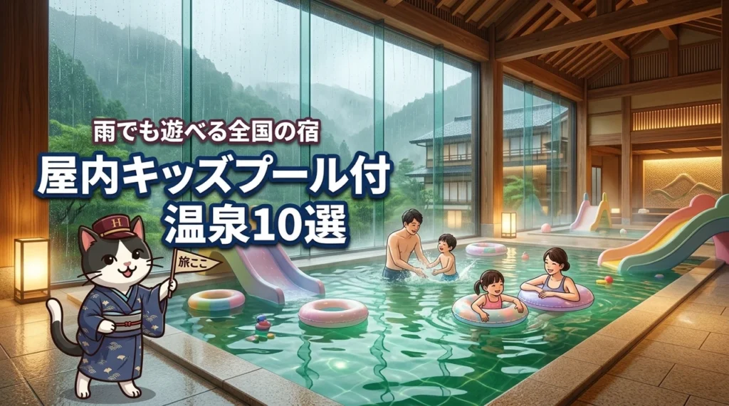 全国の屋内キッズプール付き温泉リゾート10選！雨でもホテルや旅館で遊び尽くす