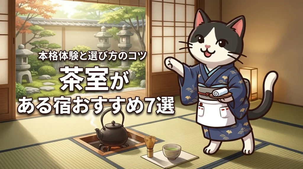全国の茶室がある宿で本格体験！おすすめの宿泊施設7選と選び方のポイント