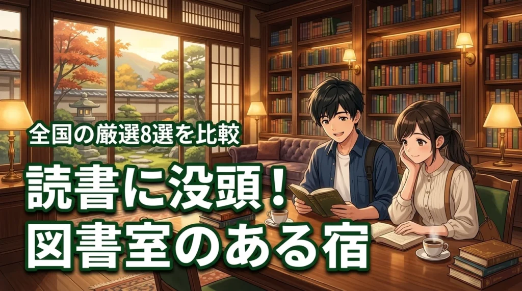 【全国】図書室のある宿で読書に没頭！おすすめ8選とメリットを徹底比較