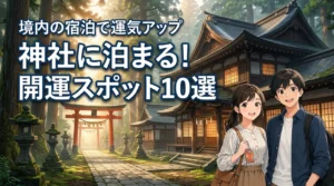 全国の神社境内に宿泊できるパワースポット10選！開運体験で運気アップ